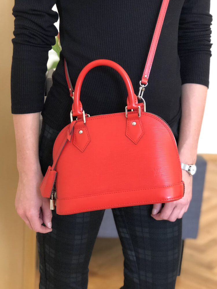 LOUIS VUITTON Epi Alma BB Coquelicot 1266282