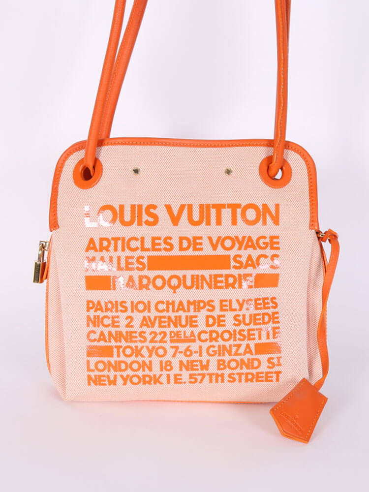 LOUIS VUITTON Articles De Voyage Travel Bag PM Orange 676814