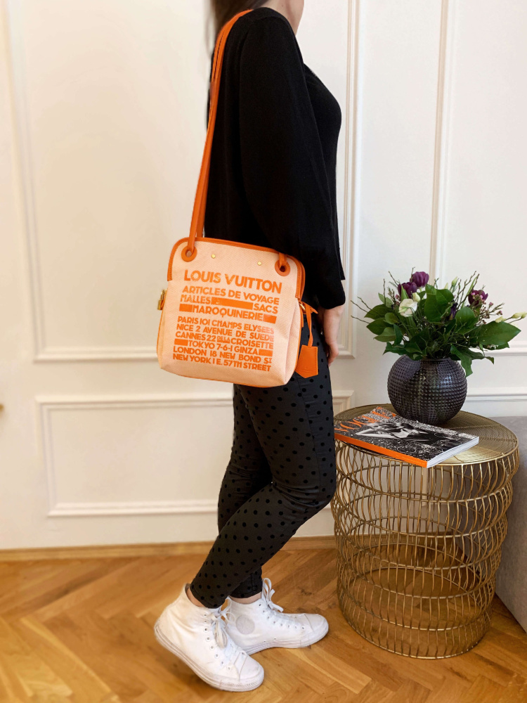 Louis Vuitton orange Paint Can Bucket Bag