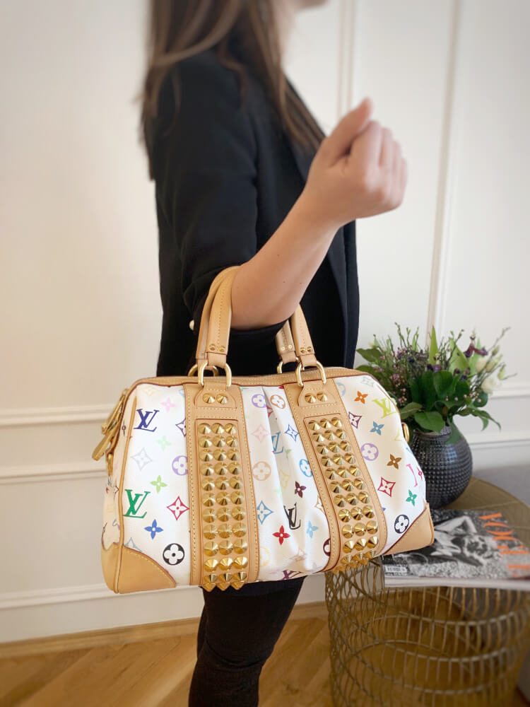 LOUIS VUITTON WHITE MULTICOLOR COURTNEY MM