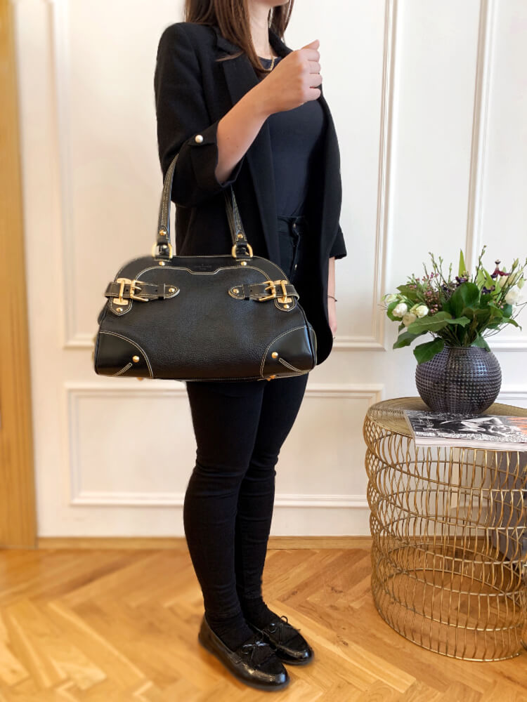 Louis Vuitton - Le Radieux Suhali Leather Bag Noir