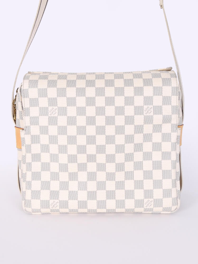 LOUIS VUITTON Damier Azur Naviglio Ivory-Blue Canvas Monogram Messenge –  SARTORIALE