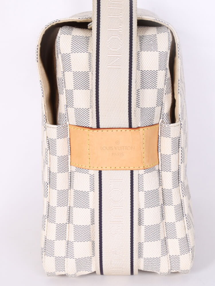 LOUIS VUITTON Damier Azur Naviglio Ivory-Blue Canvas Monogram Messenge –  SARTORIALE