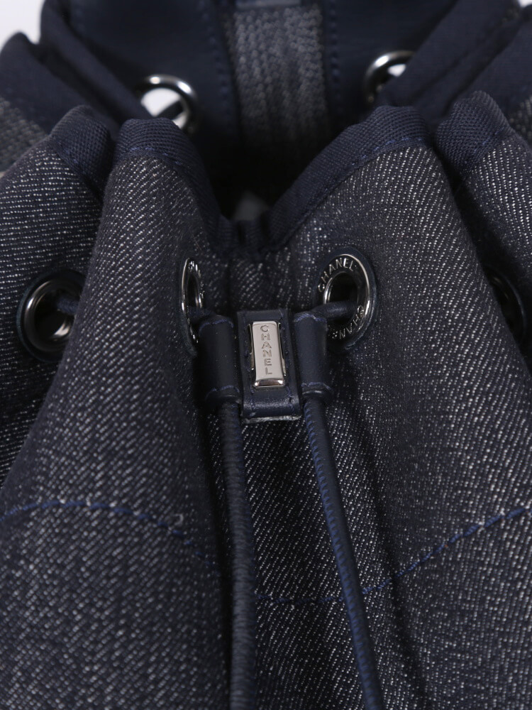 Chanel - Deauville Backpack Denim Blue 