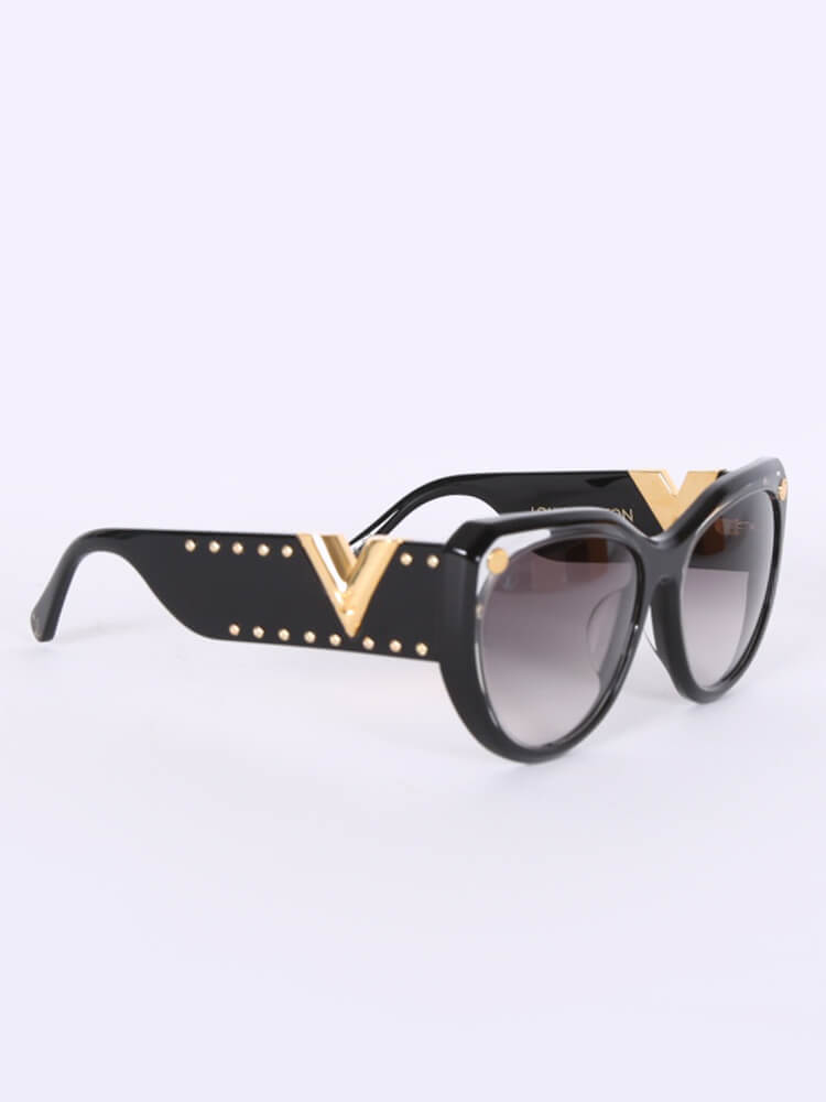 Louis Vuitton My Fair Lady Studs Cat-Eye Sunglasses - Black Sunglasses,  Accessories - LOU710778