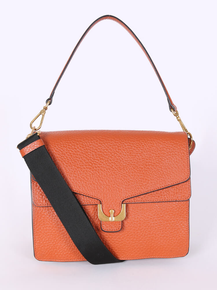 Coccinelle - Ambrine Calf Leather Bag with Strap | www.luxurybags.eu