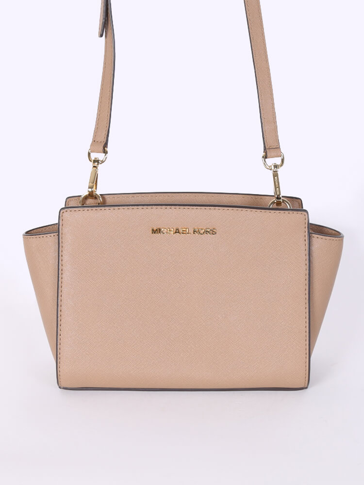 Michael Kors Selma Saffiano Leather Medium Satchel Bag –