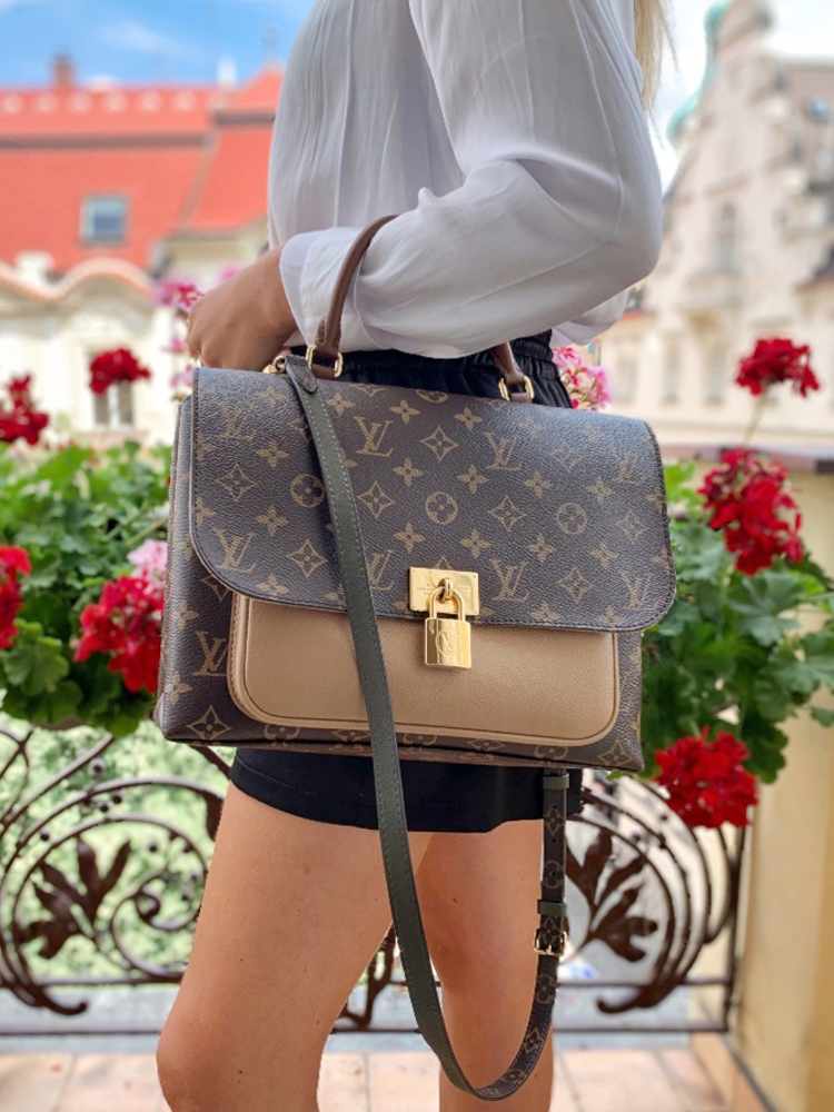 Vuitton - Marignan Monogram Canvas & Grained Leather Sesame | www.luxurybags.eu