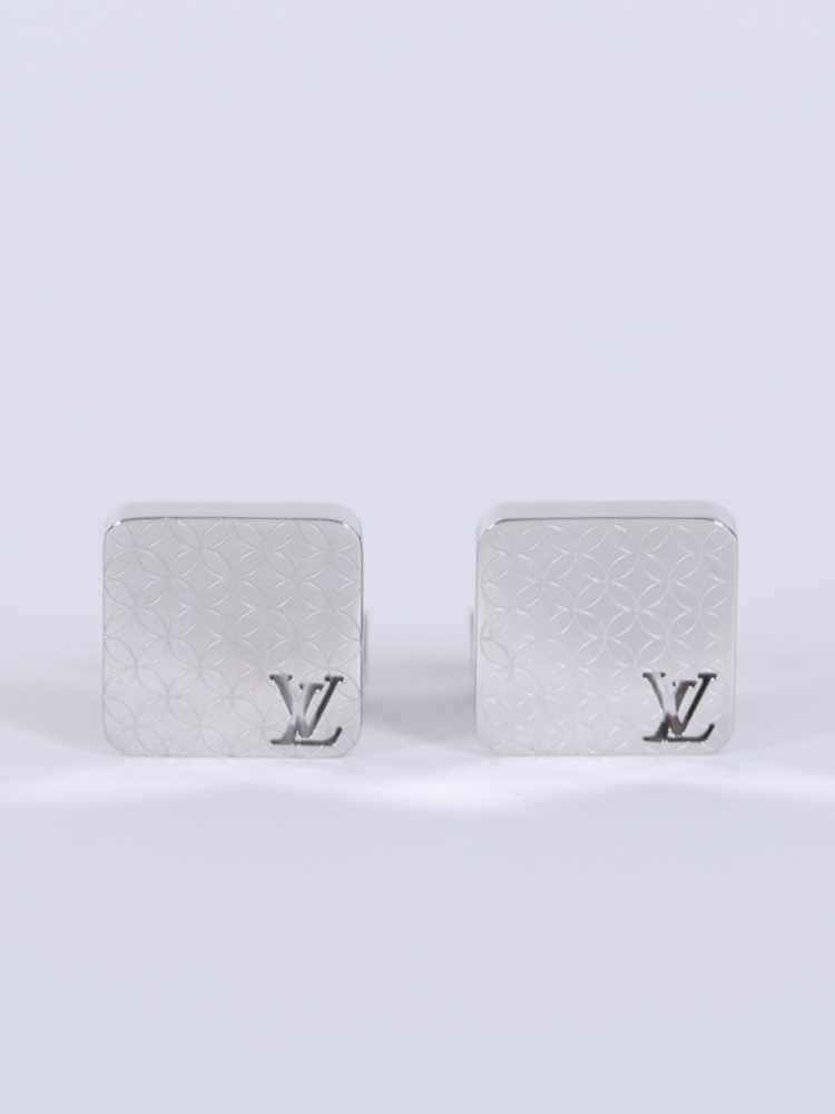 Cufflinks Louis Vuitton Silver in Steel - 23421613