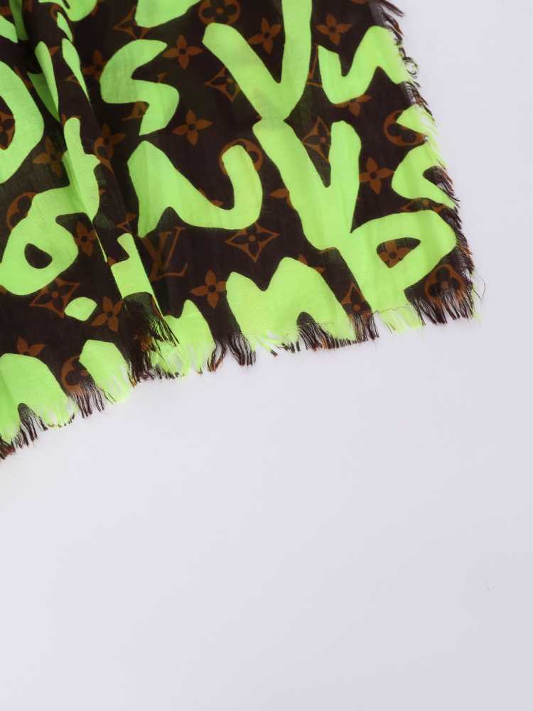 Louis Vuitton - Stephen Sprouse Graffiti Cotton Pareo Neon Green