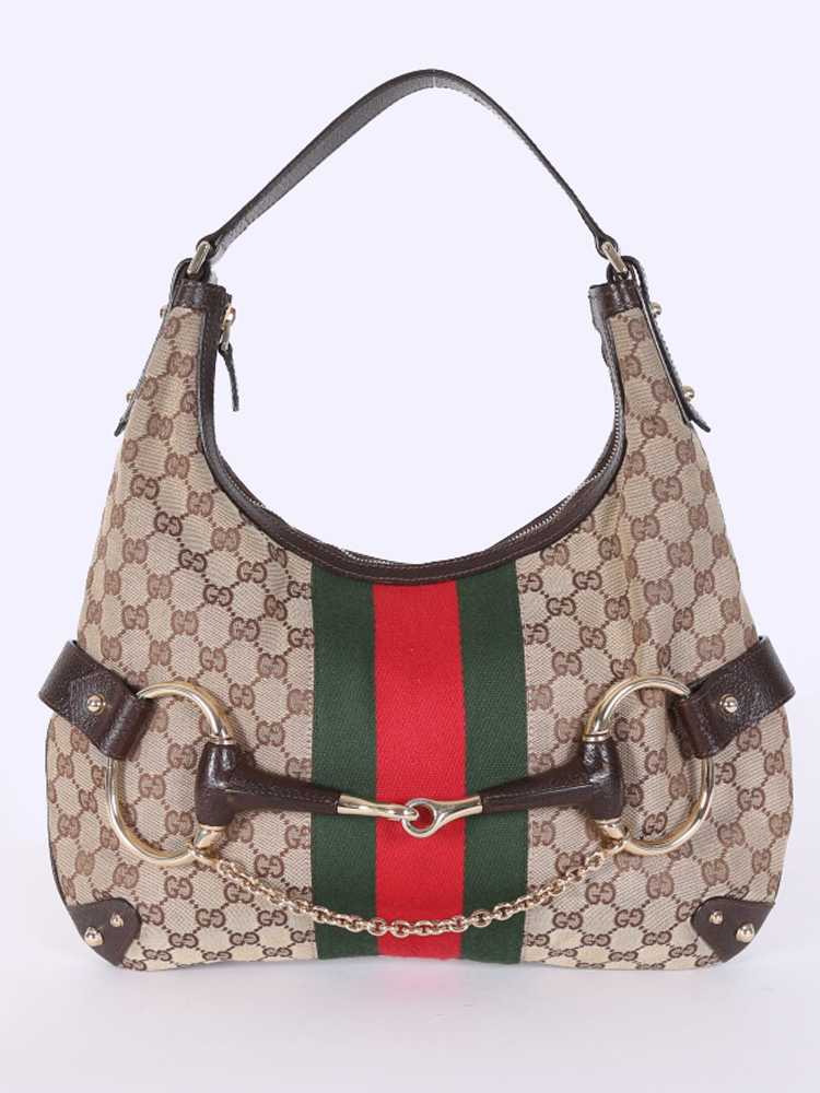 Gucci, a 'Horsebit GG Canvas Hobo Bag'. - Bukowskis