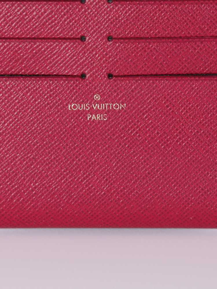 LOUIS VUITTON Monogram Zipped Card Holder Fuchsia 491564