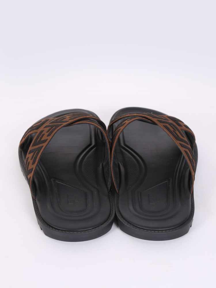 Fendi cross slippers deals