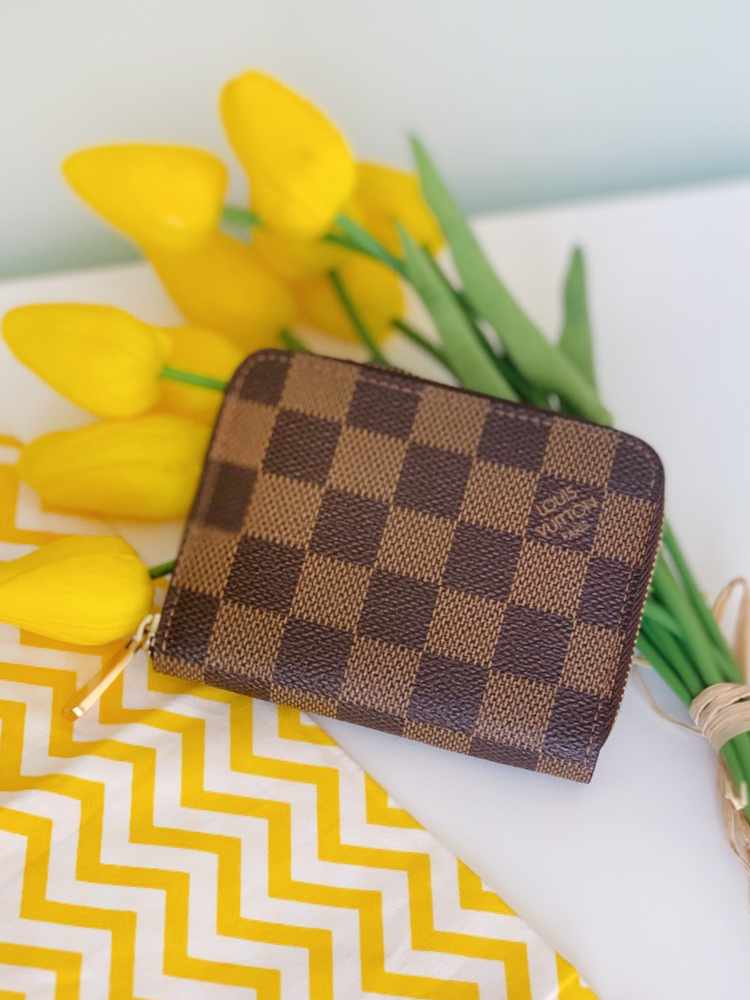 Damier Ebene Zippy Coin Purse