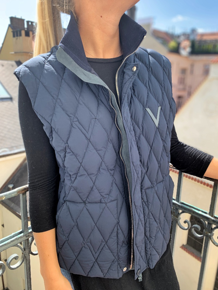 Louis Vuitton - Quilted Down Vest Dark Blue 54