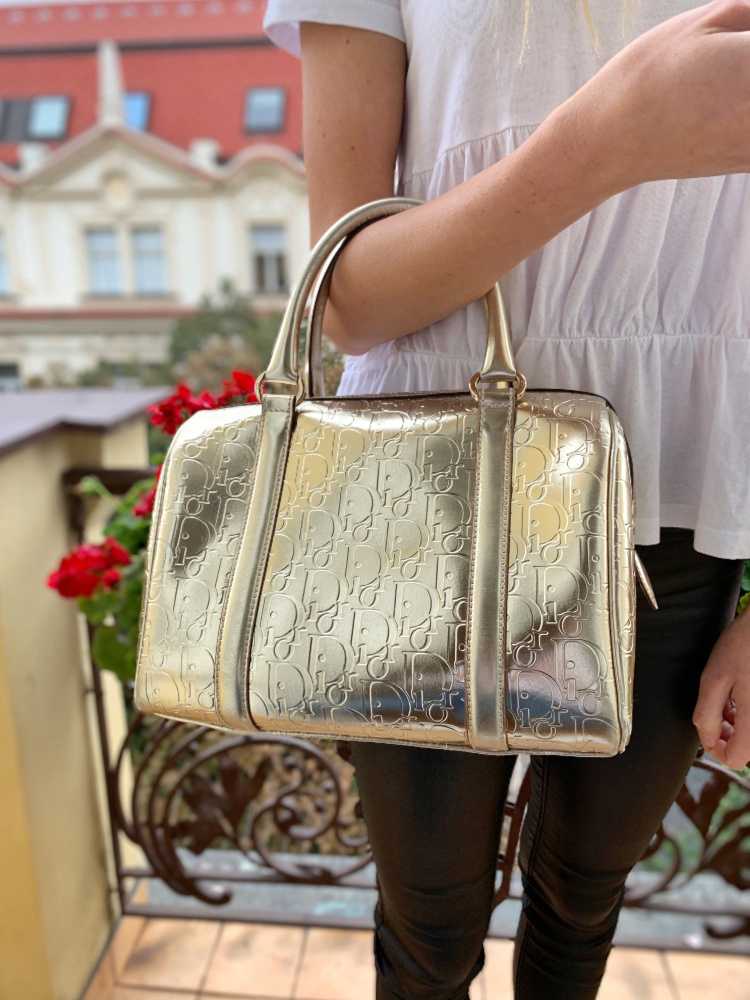 Dior - Ultimate Metallic Leather Boston Bag Gold