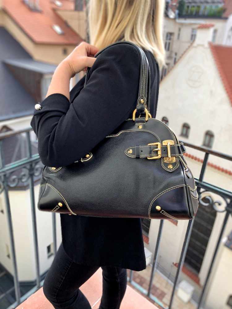 Louis Vuitton - Le Radieux Suhali Leather Bag Noir