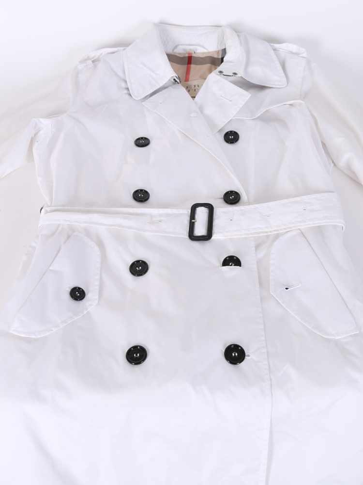 Burberry - Brit Lightweight Trench Coat White 40 