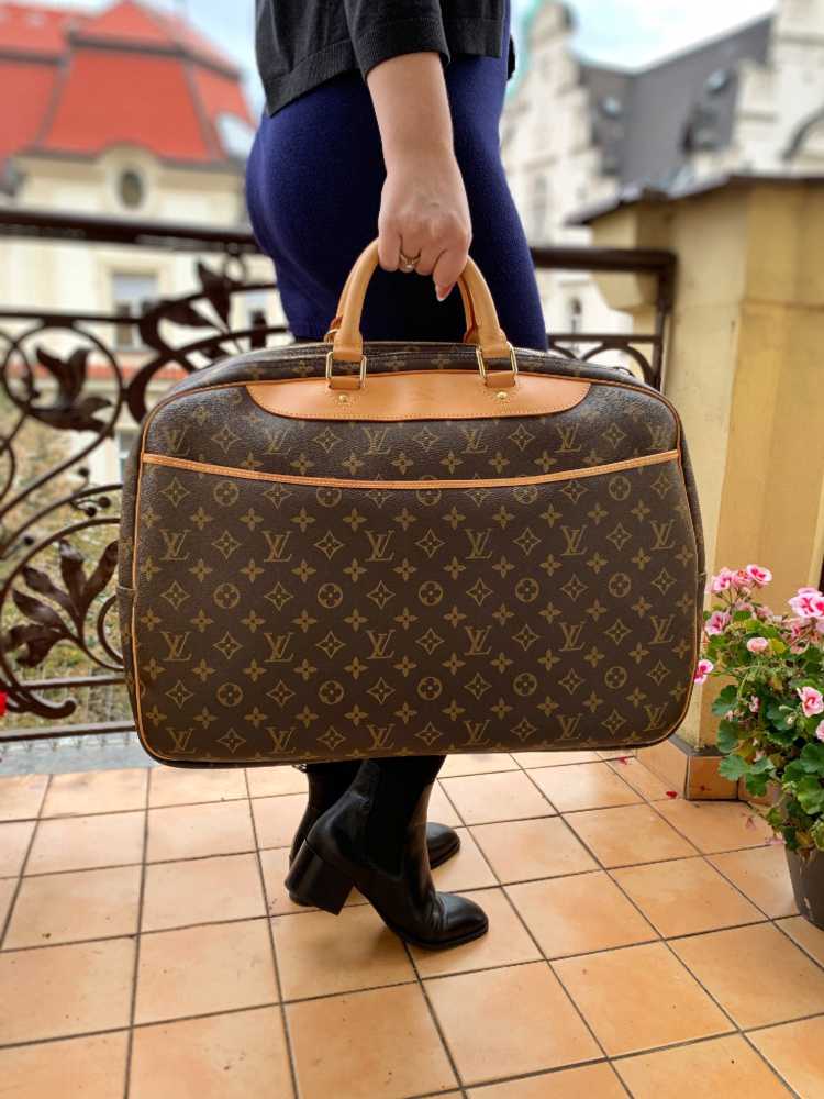 Alize 24 Heures Monogram Canvas Travel Bag with Strap – Poshbag Boutique