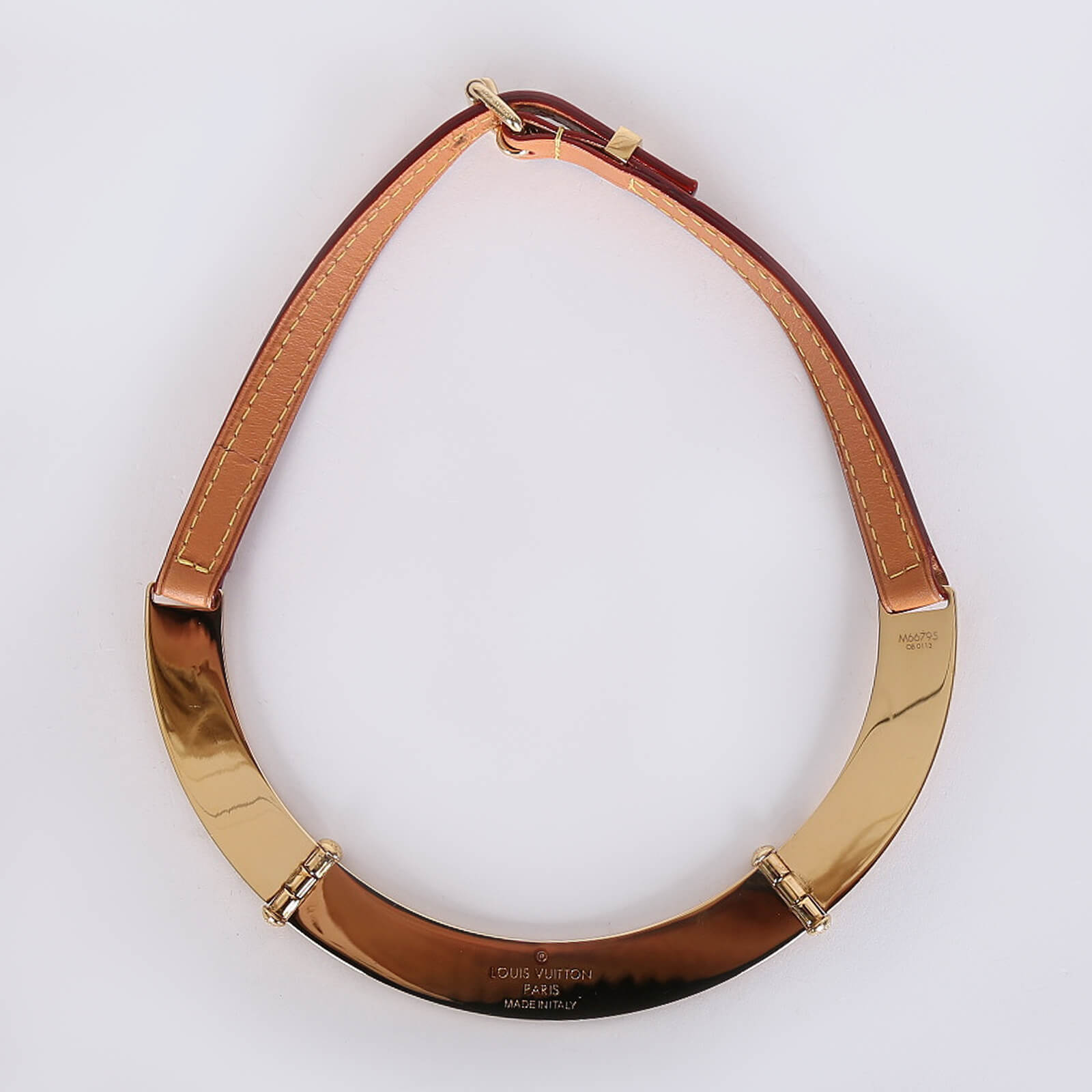 Louis vuitton shop leather necklace