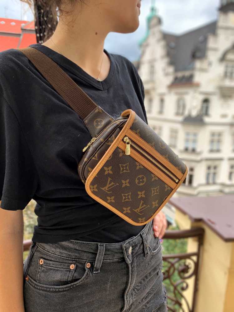 LOUIS VUITTON Monogram Canvas Bumbag Brown