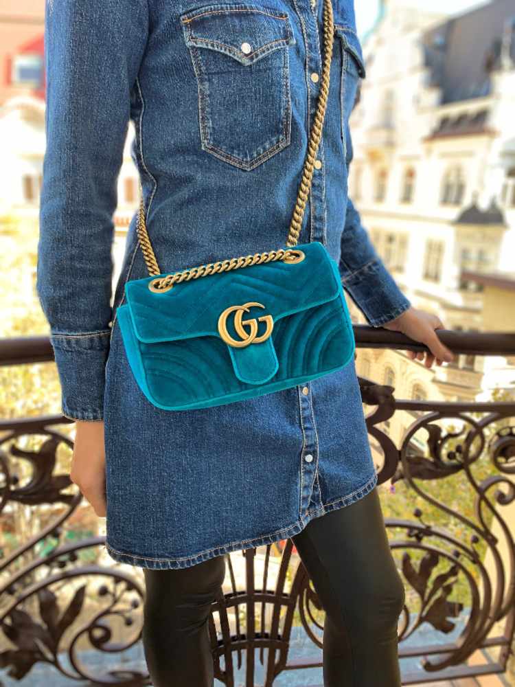 Gucci - GG Mini Velvet Bag | www.luxurybags.eu