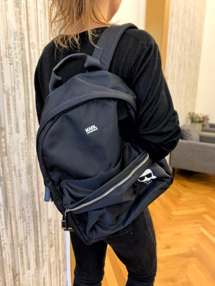 Karl Lagerfeld K/Ikonik Nylon Backpack at FORZIERI