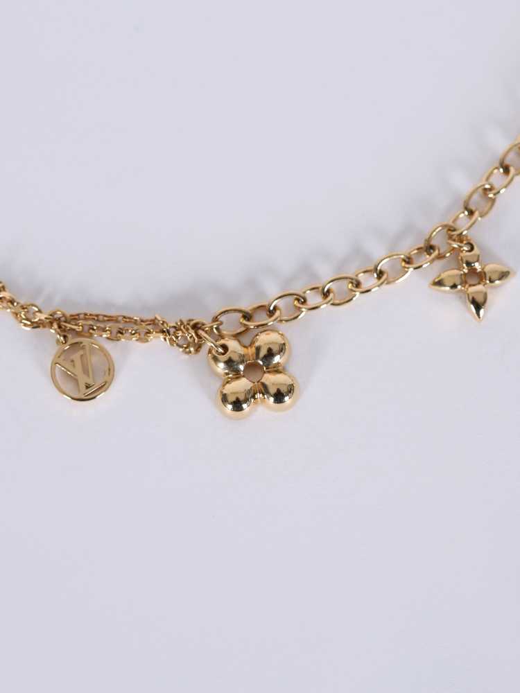 LOUIS VUITTON Metal Blooming Supple Necklace Gold 1222631