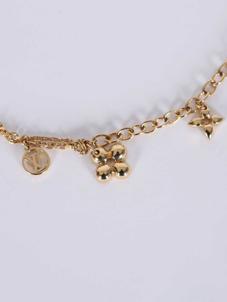 LOUIS VUITTON Metal Blooming Supple Necklace Gold 924002