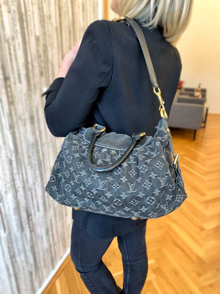 Louis Vuitton - Neo Cabby MM Monogram Denim Noir