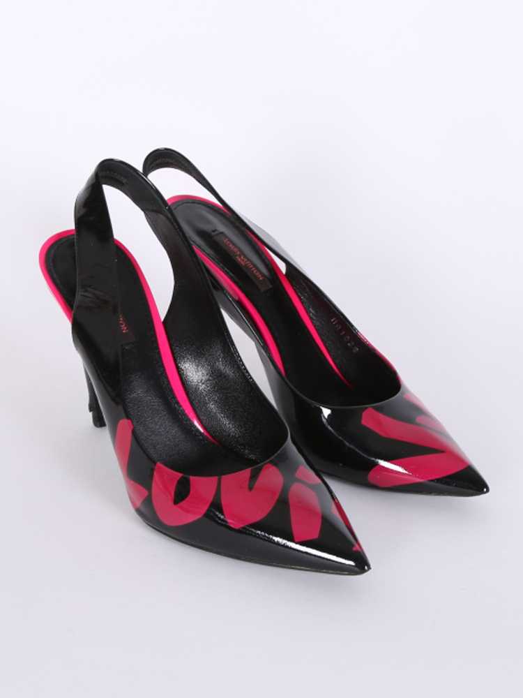 Louis Vuitton Graffiti Speedy, Zara Double Strap Heels, Misspouty