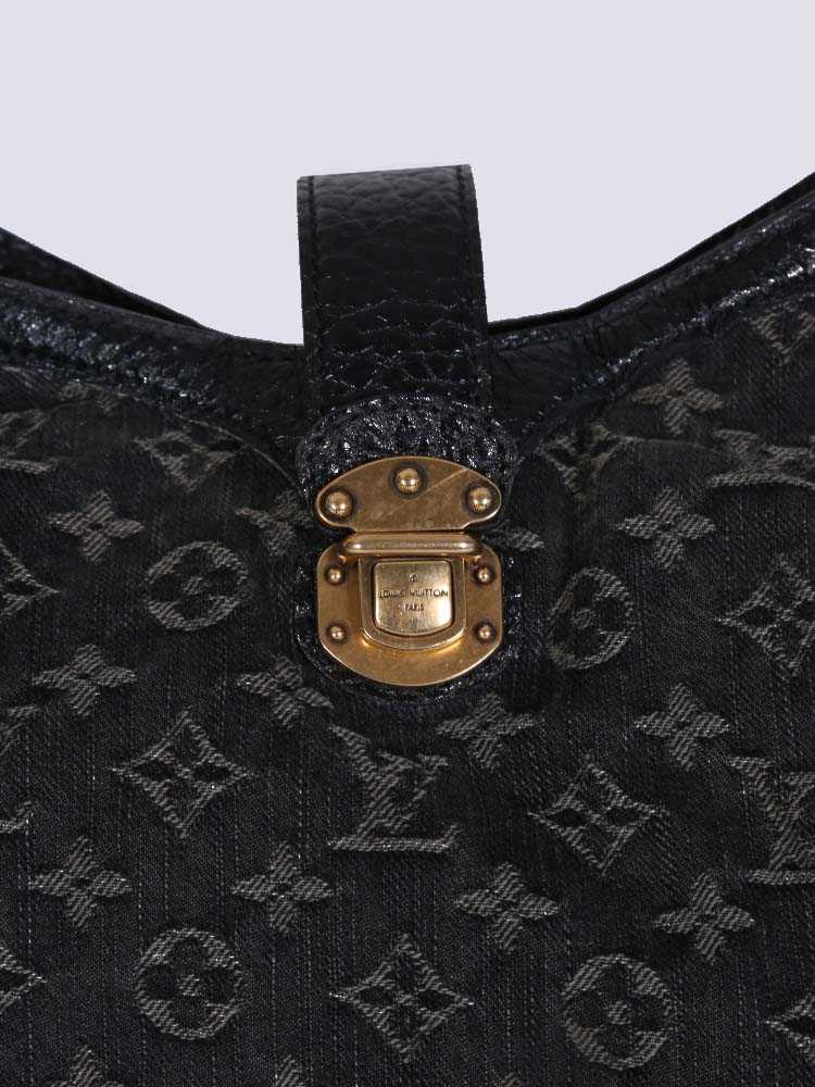 Louis Vuitton Black Monogram Denim Mahina XS QJB0G20WKB037