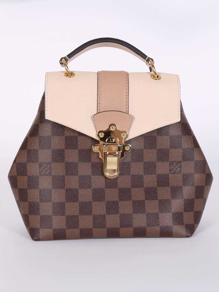 LOUIS VUITTON Damier Ebene Clapton Backpack Creme