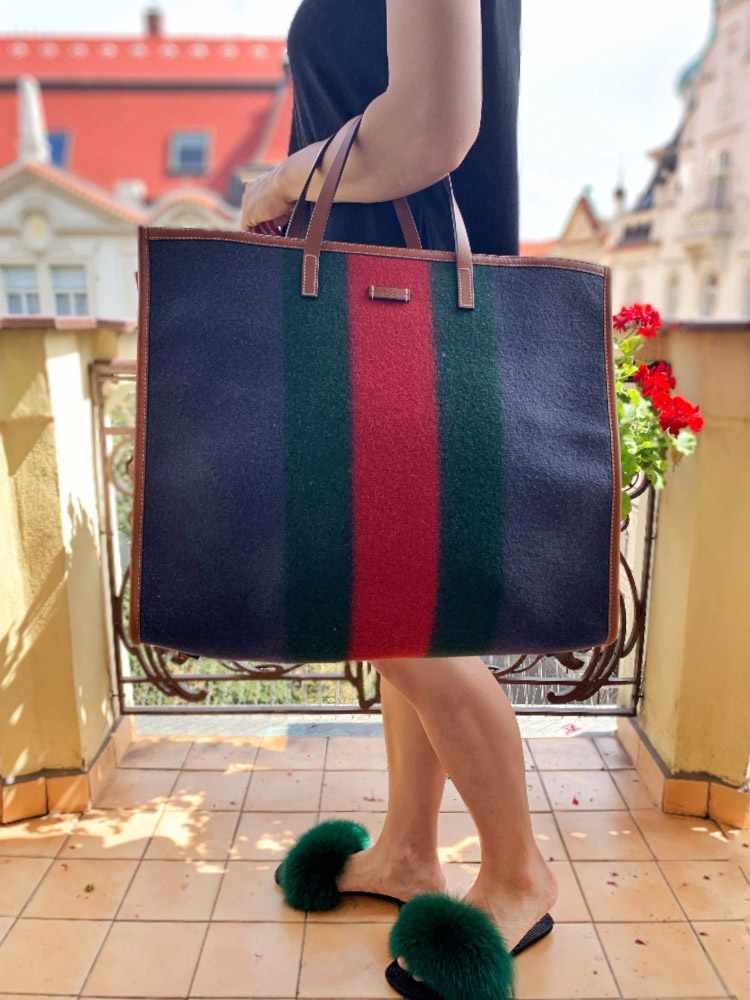 Gucci GG Original Web Tote Bag Tall