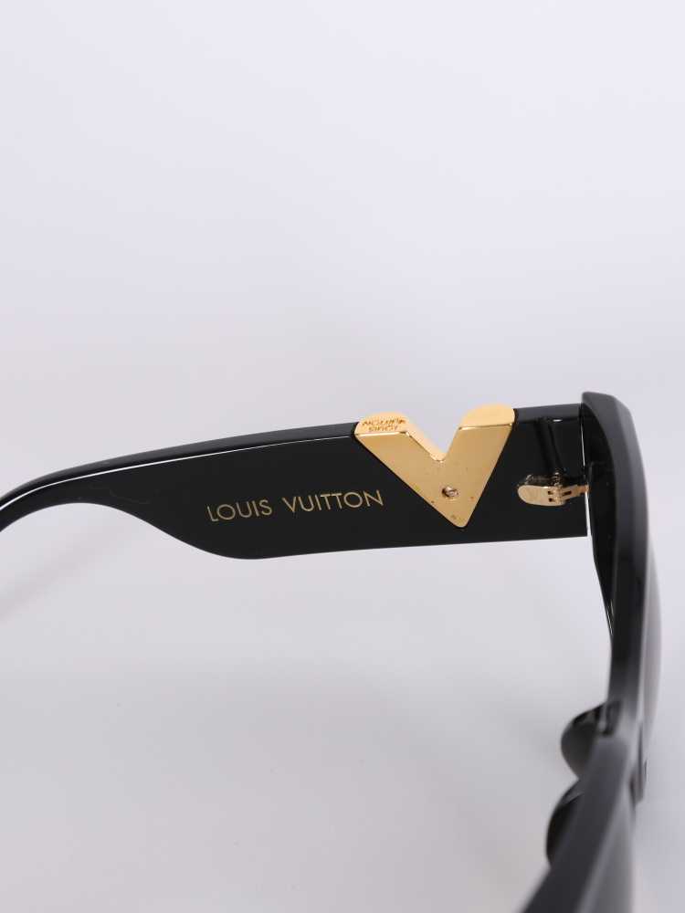 LOUIS VUITTON My Fair Lady Studs Sunglasses Z1146E Black 503209