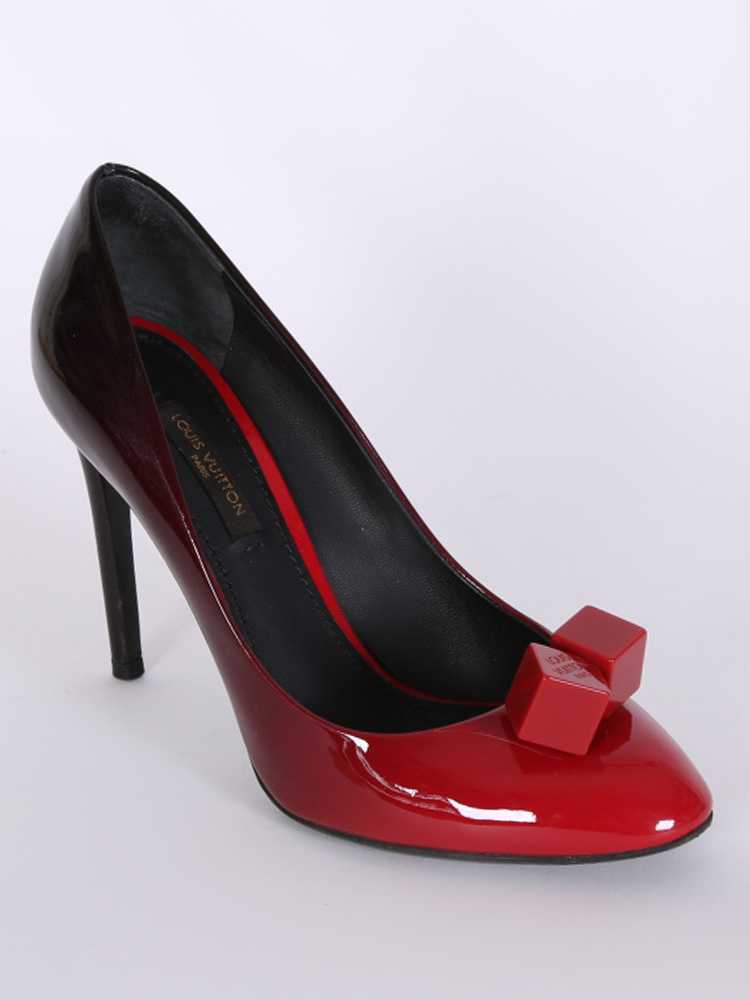 Louis Vuitton Gossip Ombre Pumps in Red Patent Leather ref.576214