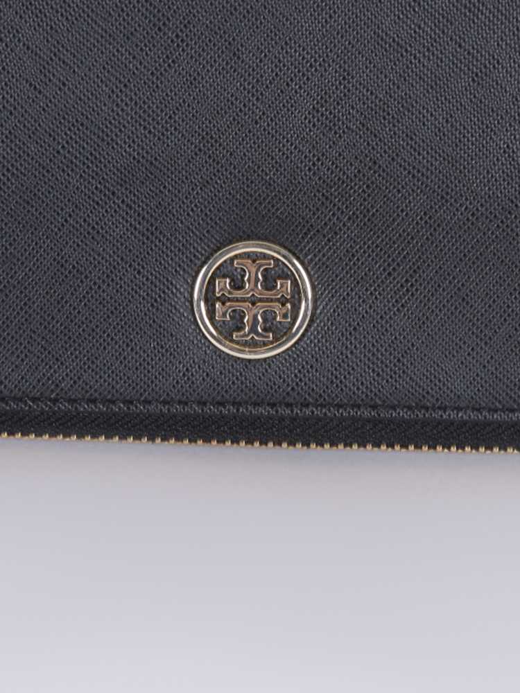 Tory Burch - Landon Large Leather Double Zip Wallet Black |  