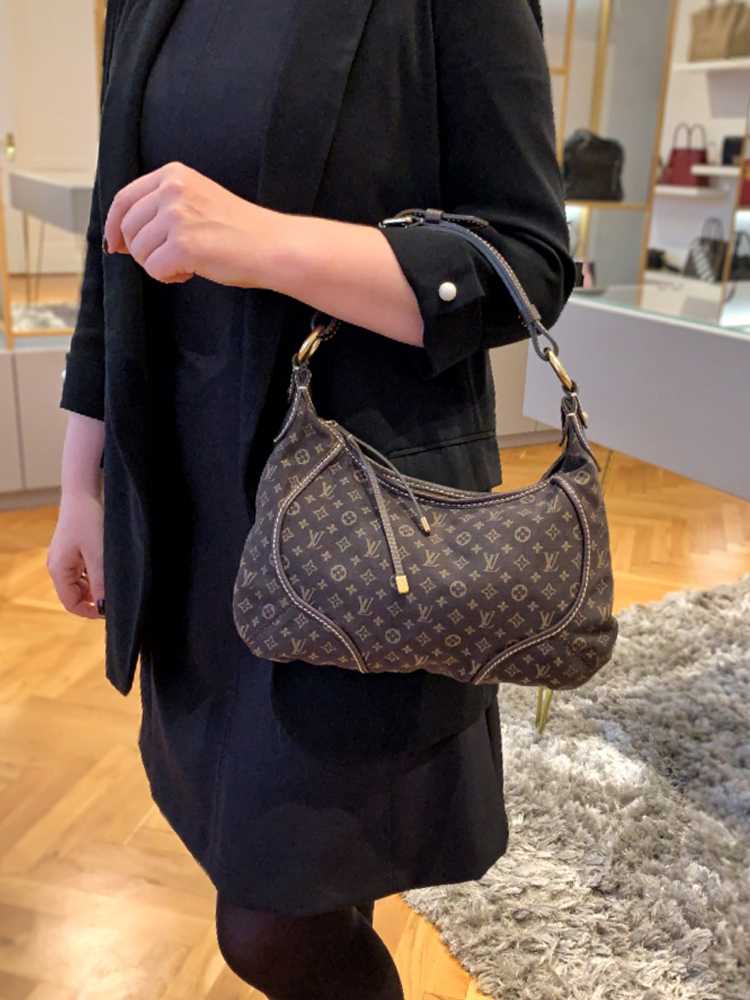 Louis Vuitton Handtasche Manon MM Mini Lin Fusain