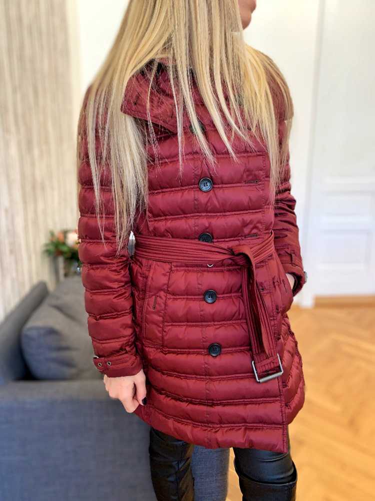 Burberry trench coat online burgundy