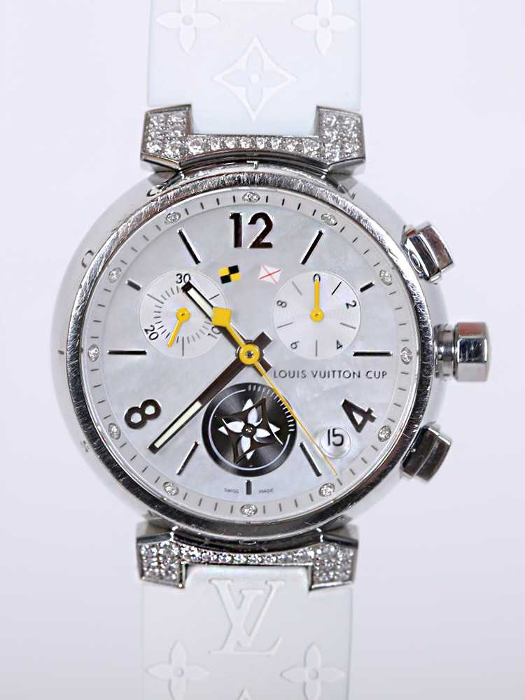 Louis Vuitton Diamond Tambour Lovely Watch 34mm 860501