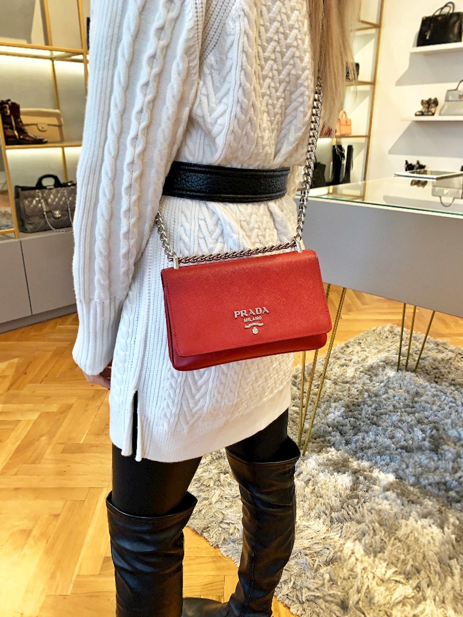 Prada Saffiano soft calf crossbody 💗 SALE