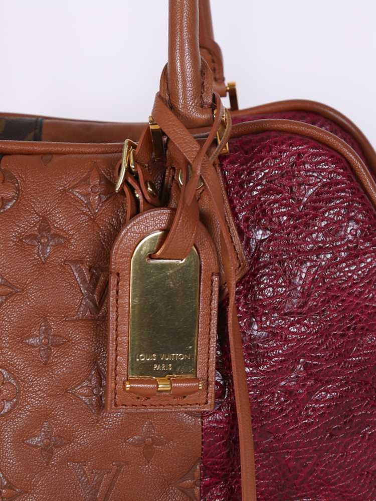 Louis Vuitton - Marine Limited Edition Monogram Block Bag Burgundy