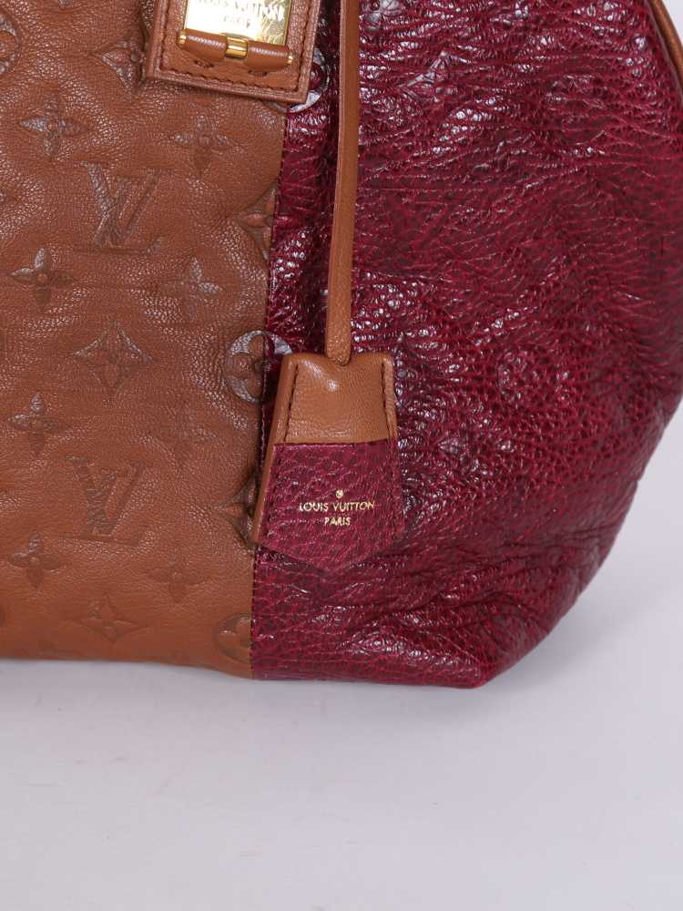 Louis Vuitton - Marine Limited Edition Monogram Block Bag Burgundy