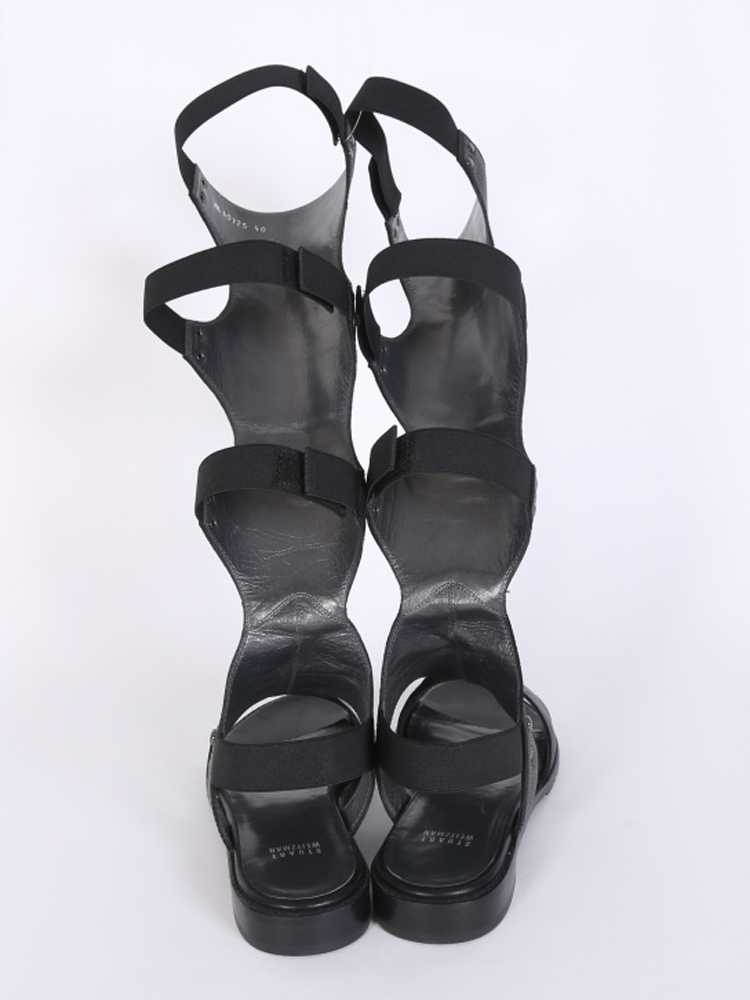 Stuart Weitzman Backview Leather Gladiator High Sandals Black 40 www.luxurybags.eu