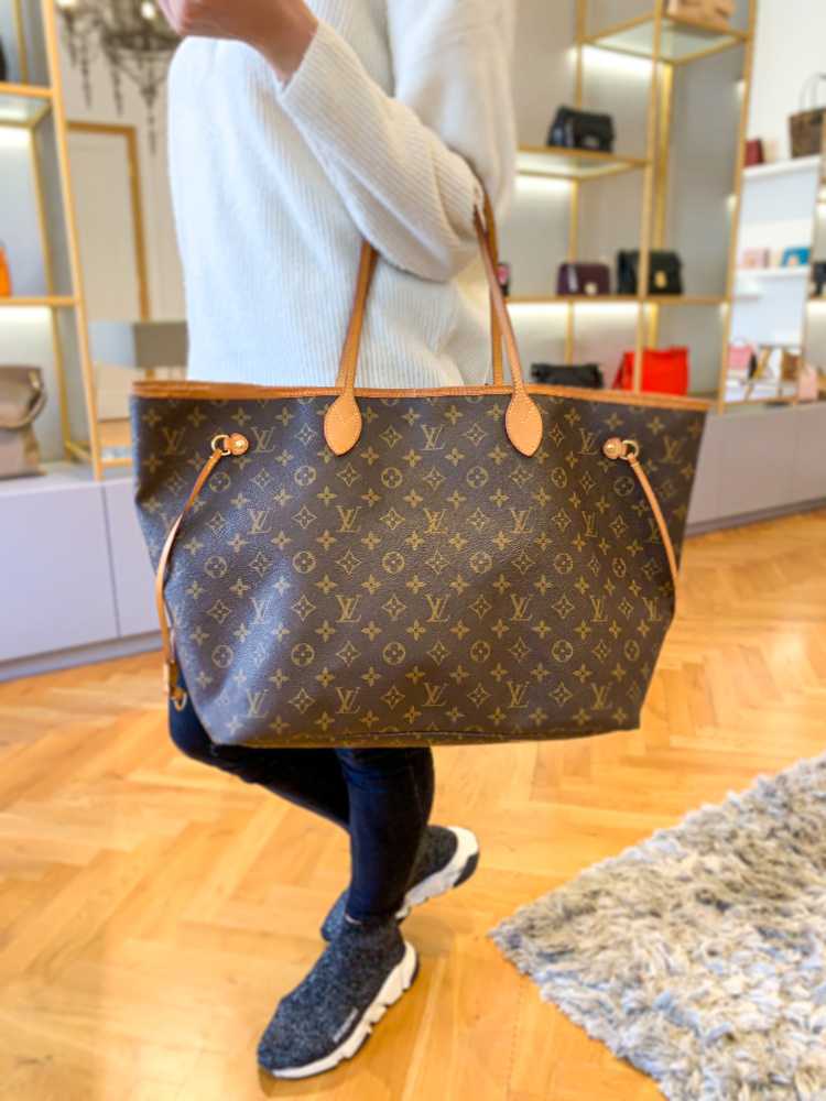 undgå Betjening mulig i tilfælde af Louis Vuitton - Neverfull GM Monogram Canvas Beige | www.luxurybags.eu