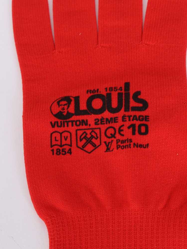 LOUIS VUITTON Gon RGB Gloves Nylon Red Blue MP2336