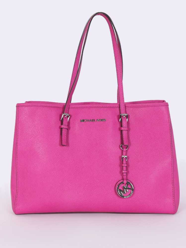 Michael Kors Jet Set Travel Saffiano Leather Tote Fuchsia www