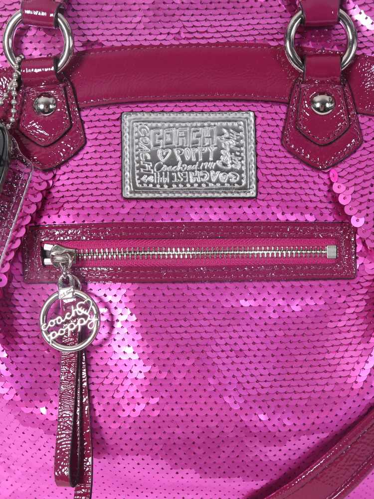 Coach Signature Poppy L1120-18979 Shoulder Bag M Pink And Brown | eBay