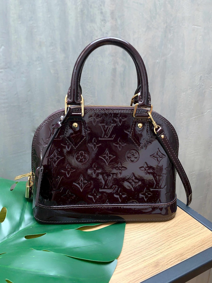 Louis Vuitton Amarante Monogram Vernis Alma BB Bag Louis Vuitton