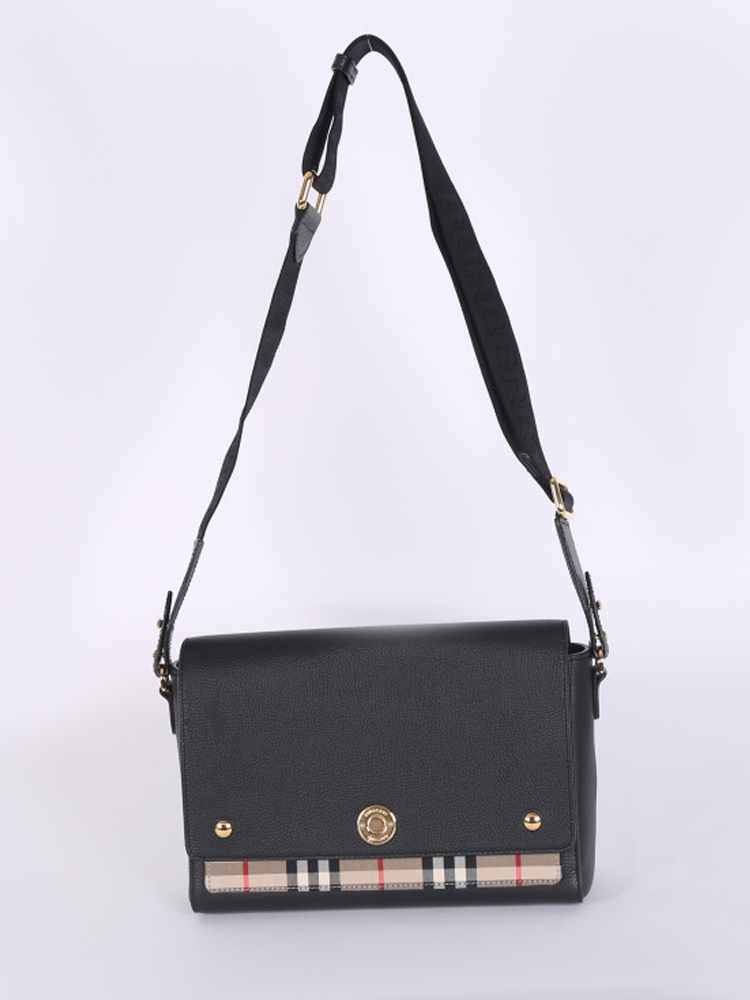 Burberry leather and 2025 vintage check note crossbody